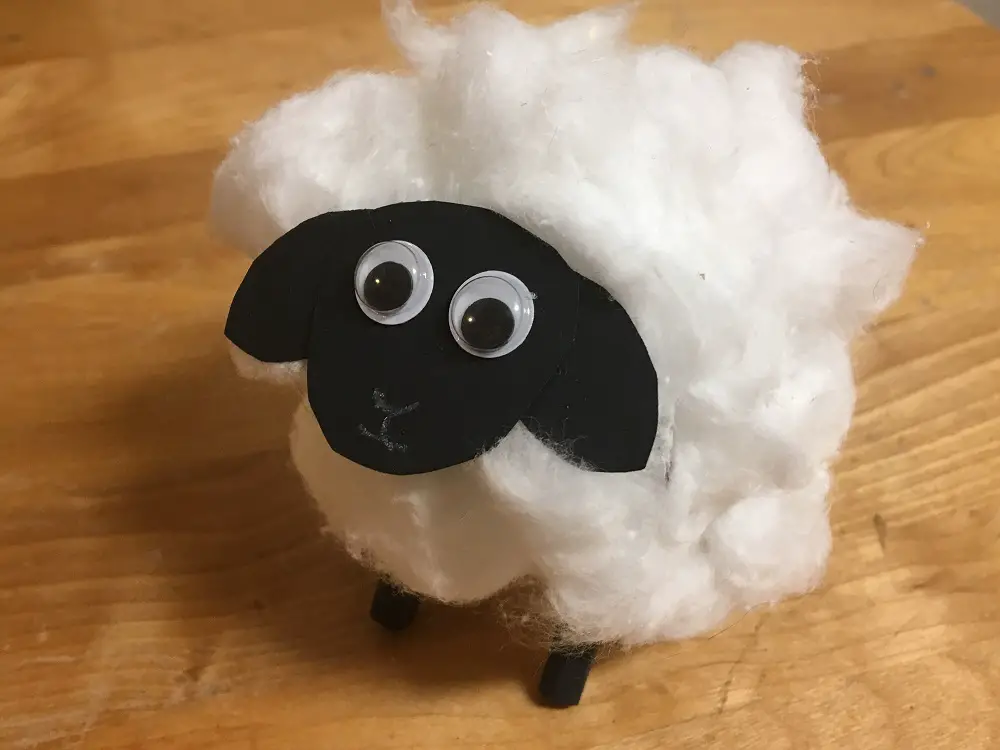 Toilet Paper Roll Sheep Craft - Mud Paper Scissors