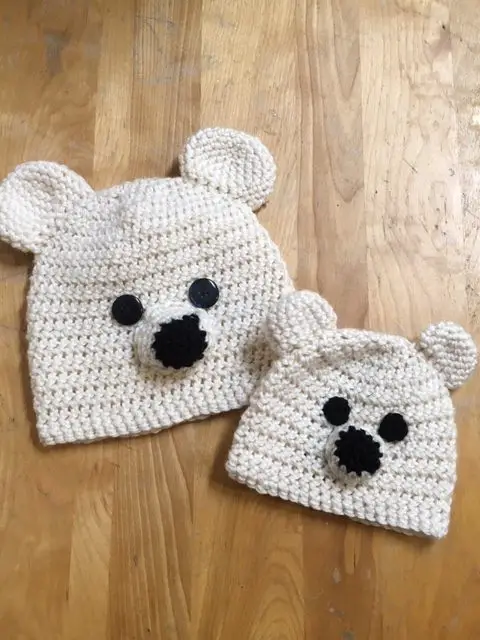 Crochet Polar Bear Hat - Mud Paper Scissors