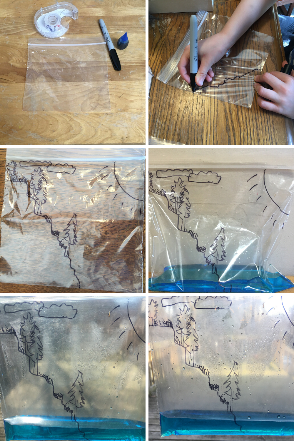 Easy Water Cycle Experiment - Mud Paper Scissors